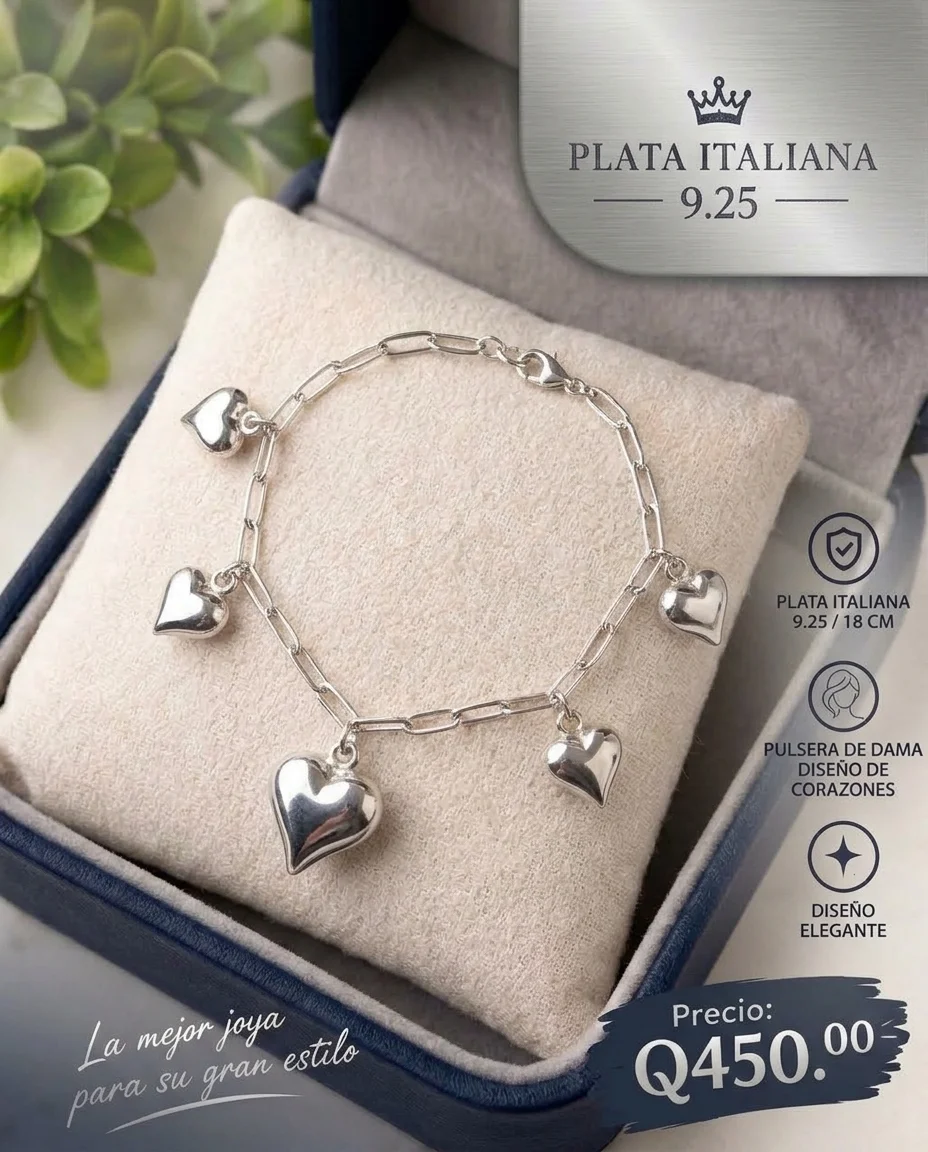 Pulsera de dama de Corazón