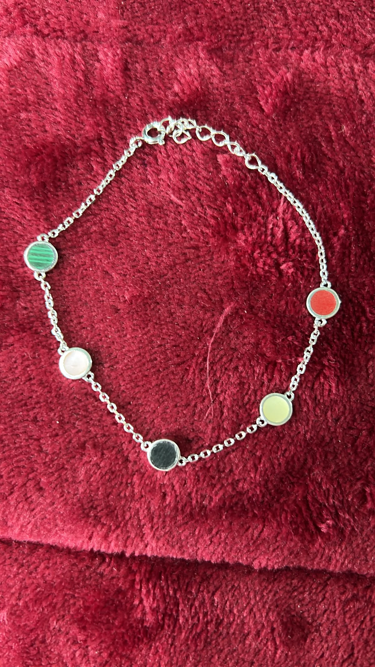 Pulsera Dama Piedras de colores suaves