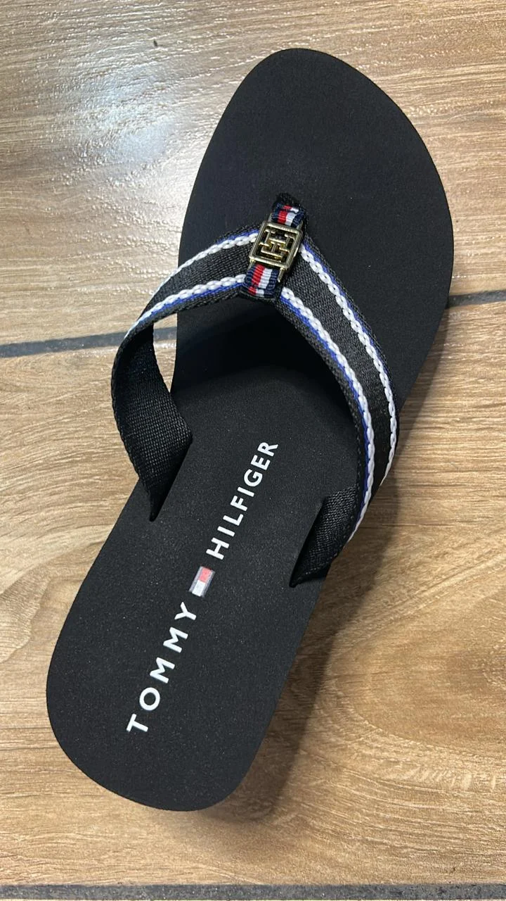 Sandalias Tommy - Tacón Alto - Black White