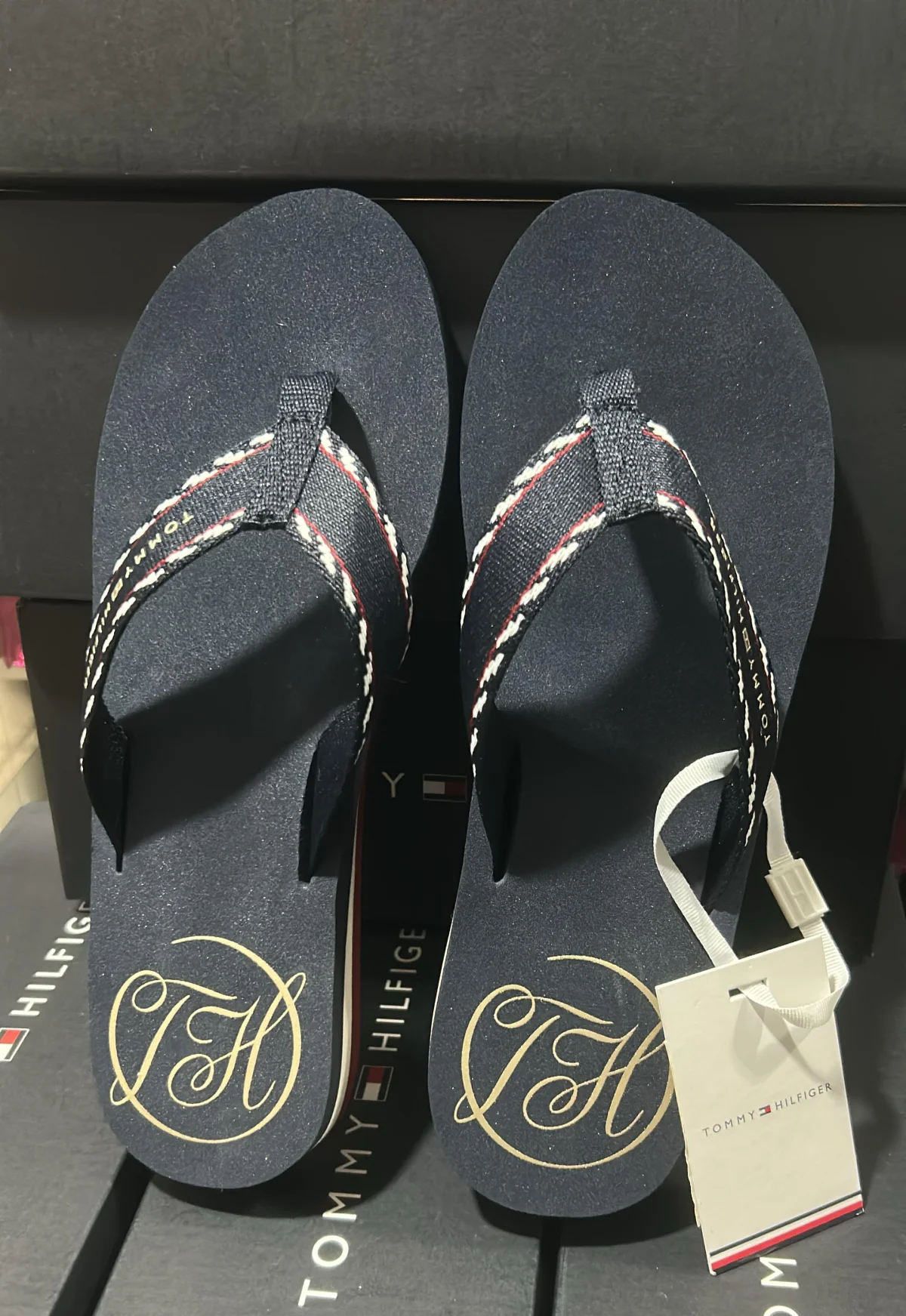 Sandalias Tommy - Azul- Bordado