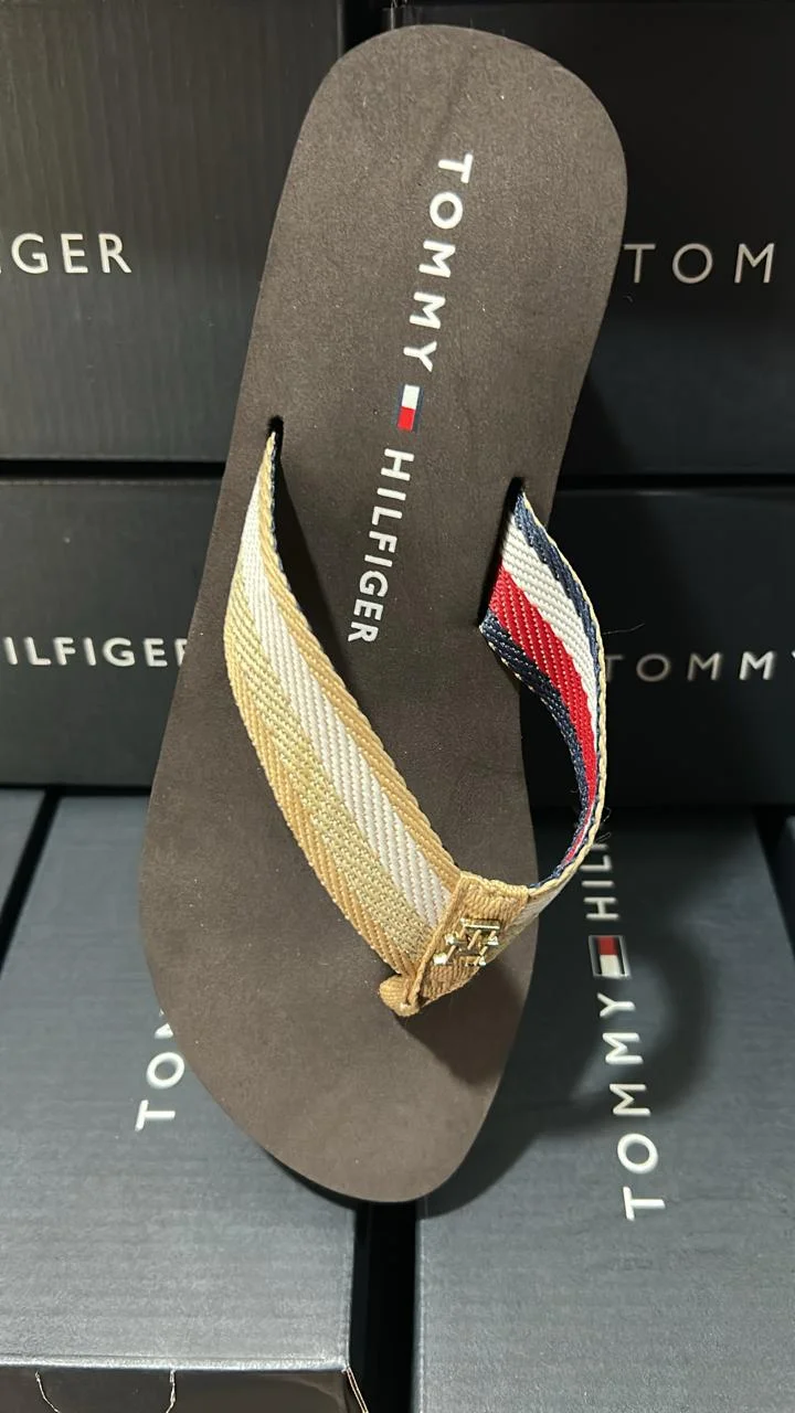 Sandalias Tommy - Tacón Alto - Café/Beige